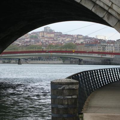 Lyon, la rivière et le fleuve. Avril 2015