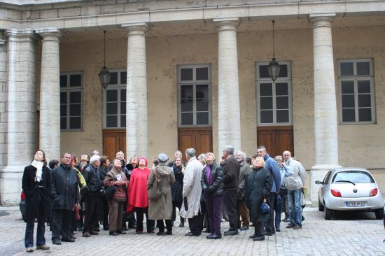 Notre groupe à l'Hôtel Dieu