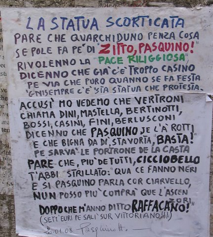 Pasquino d'hier